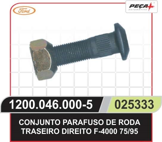 PARAFUSO RODA TRASEIRA DIREITO