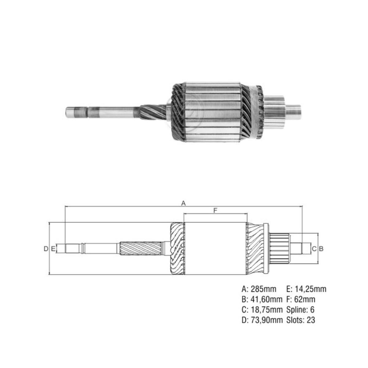 INDUZIDO MOTOR PARTIDA