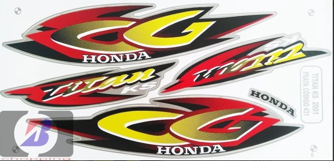 JG FAIXA PRATA TITAN KS 2001