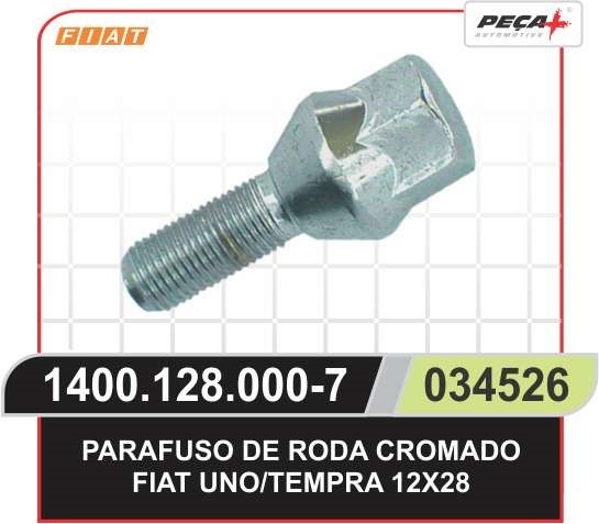 PARAFUSO RODA DIANTEIRA E TRASEIRA