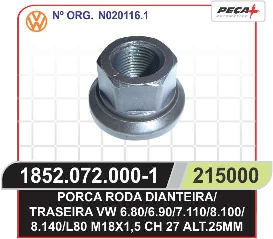 PORCA RODA DIANTEIRA E TRASEIRA