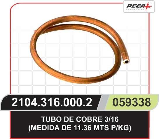 TUBO COBRE 3/16