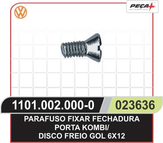PARAFUSO DISCO FREIO 6X12