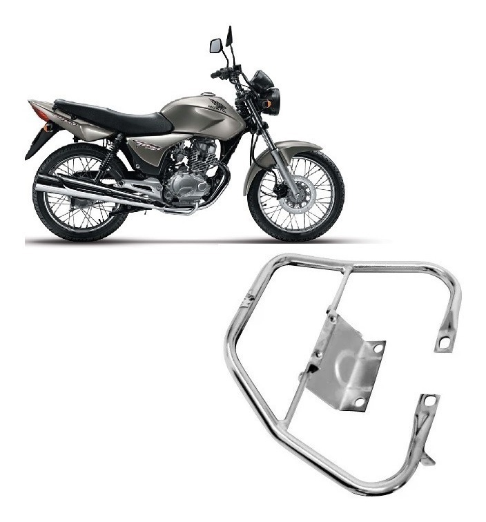 ALCA TRASEIRA CROMADA CG150 2004 A 2008
