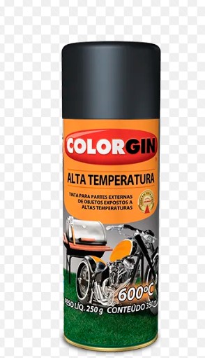 TINTA SPRAY PRETO FOSCO ALTA TEMPERATURA 350ML