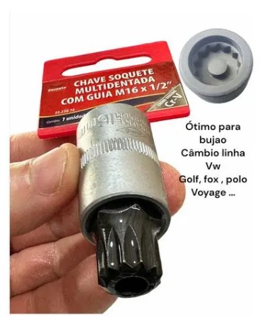 CHAVE SOQUETE MULTIDENTADA