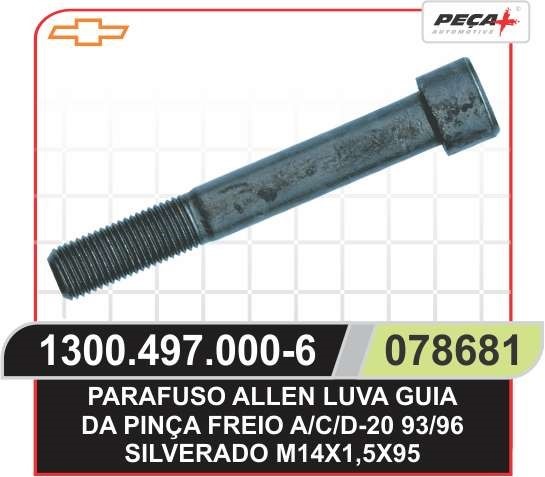 PARAFUSO FIXACAO PINCA M14X1;5X95