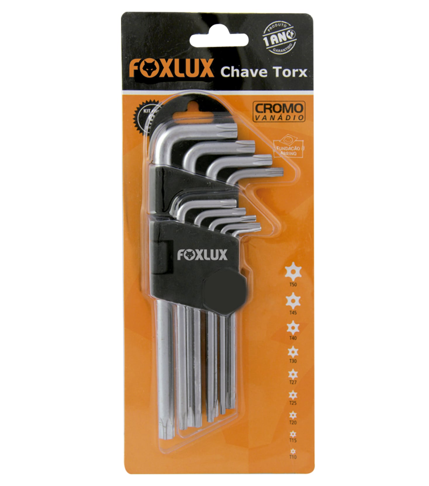 JOGO CHAVE TORX C/9PCS