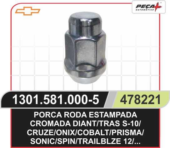 PORCA RODA CROMADA
