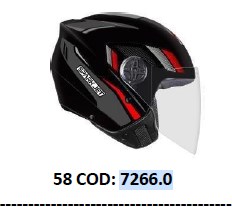 CAPACETE SPARK JET STING CHUMB/VERM/PRATA