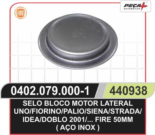 SELO  CABECOTE MOTOR 50MM INOX