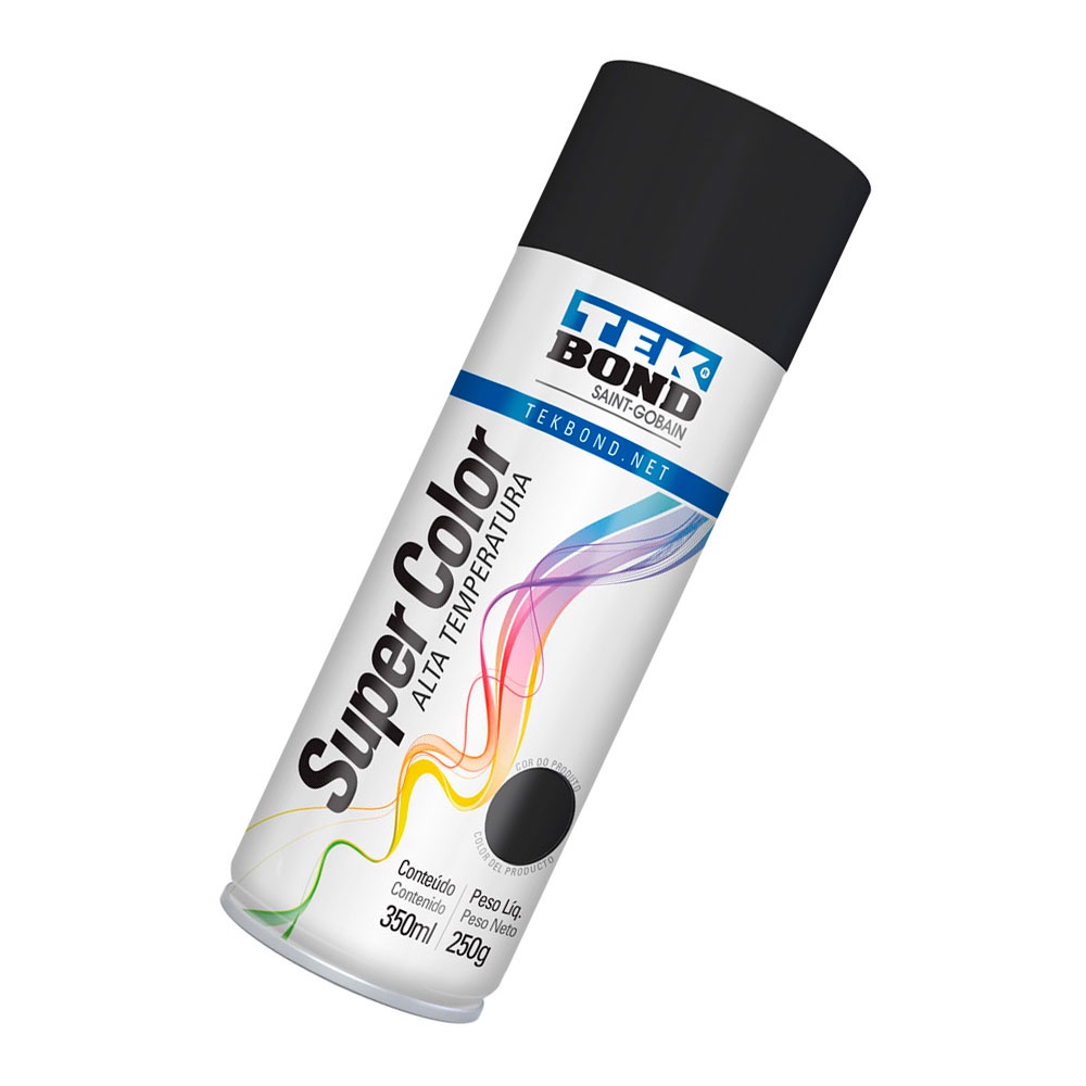 TINTA SPRAY PRETO FOSCO 350ML