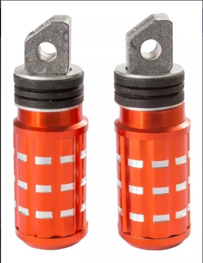PEDALEIRA TRASEIRA ALUMINIO LARANJA
