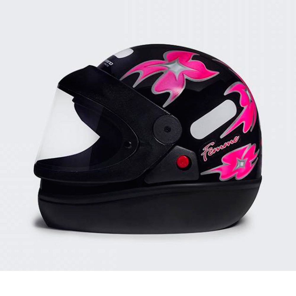 CAPACETE SAN MARINO PRETO FEMME N56