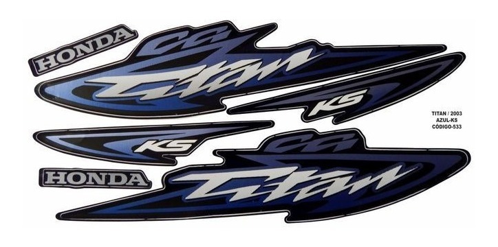 JG FAIXA AZUL METALICO TITAN KS 2003