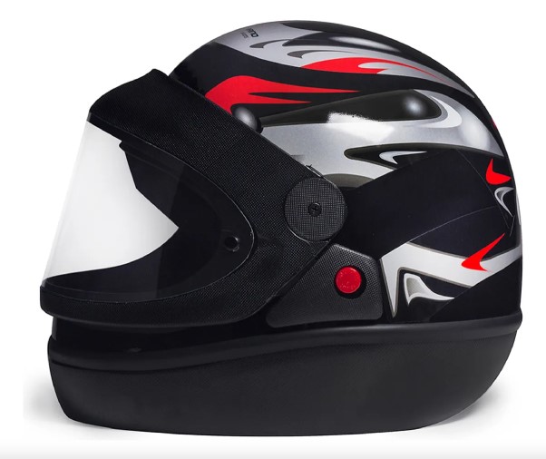 CAPACETE PRETO FOSCO N60