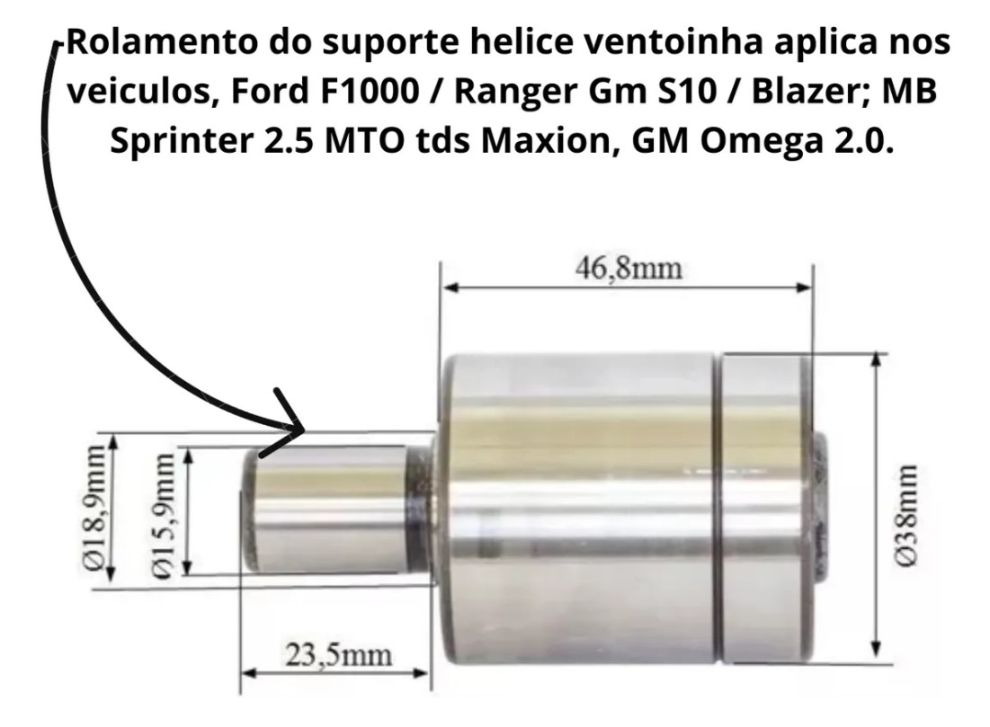 ROLAMENTO ALTERNADOR