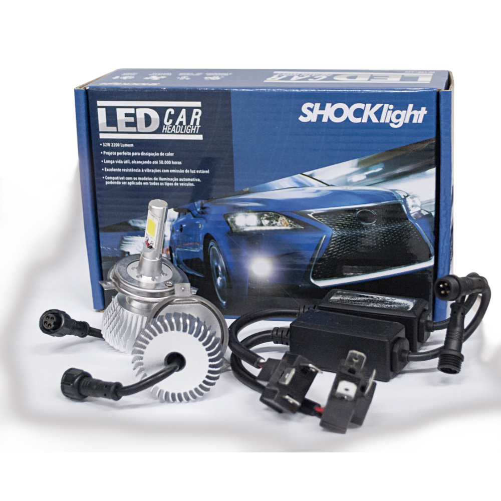 KIT LAMPADA LED H4 12V 6000K 5000L