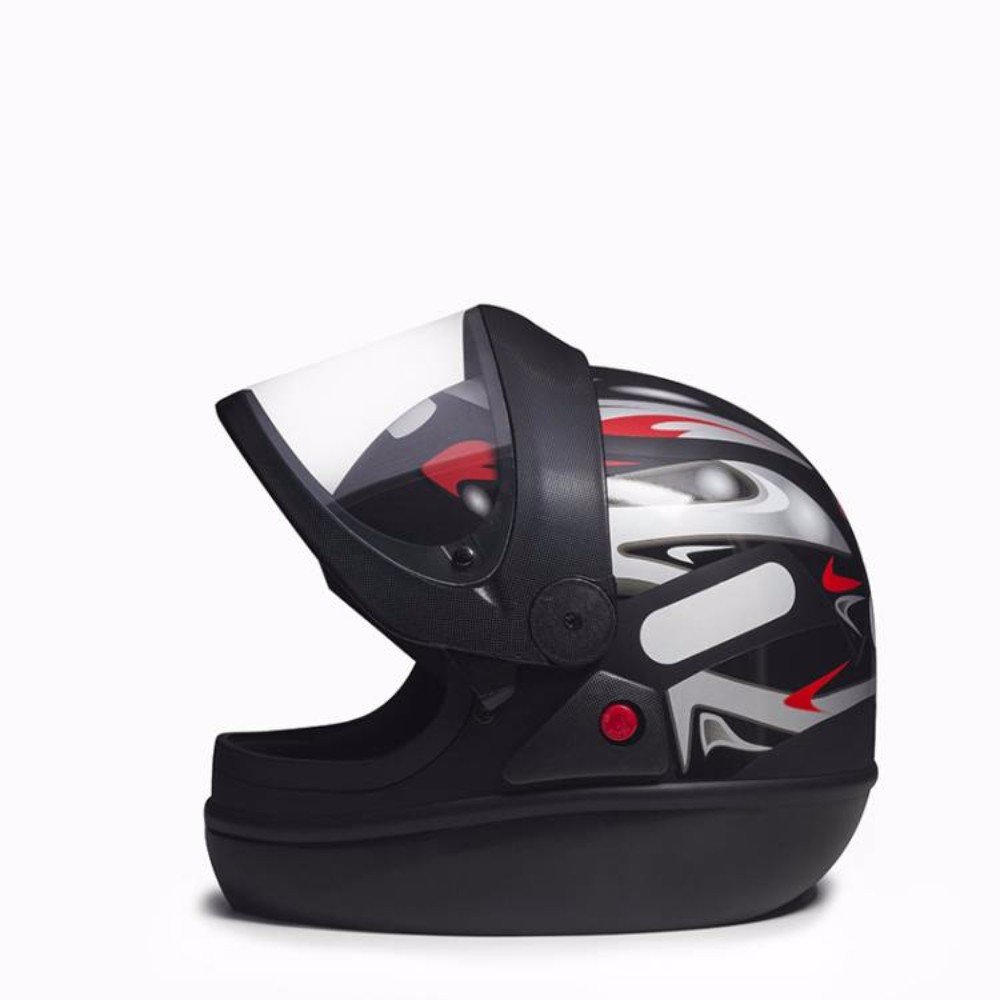 CAPACETE PRETO BRILHANTE N58