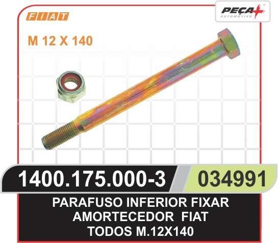 PARAFUSO BANDEJA TRASEIRA M12X140