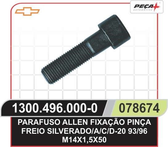 PARAFUSO FIXACAO PINCA M14X1;5X50