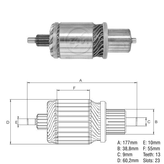 INDUZIDO MOTOR PARTIDA