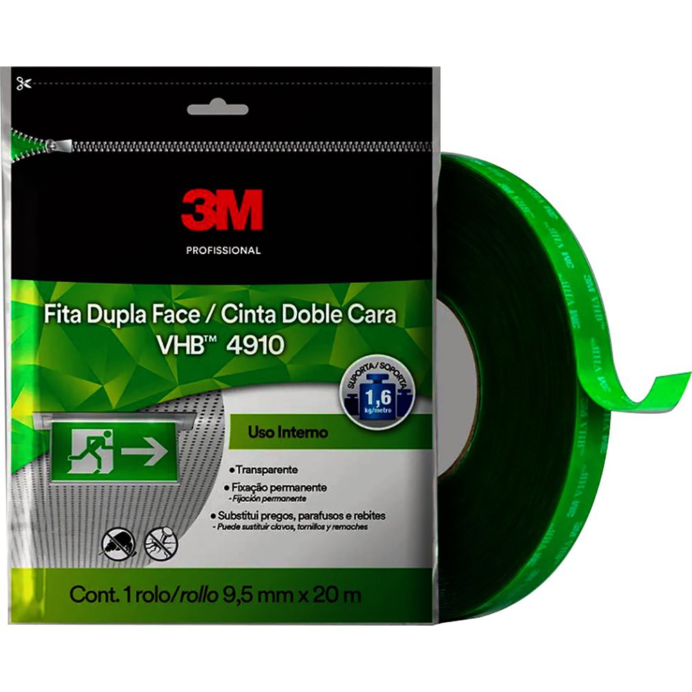 FITA DUPLA FACE VHB 4910 19MMX5M