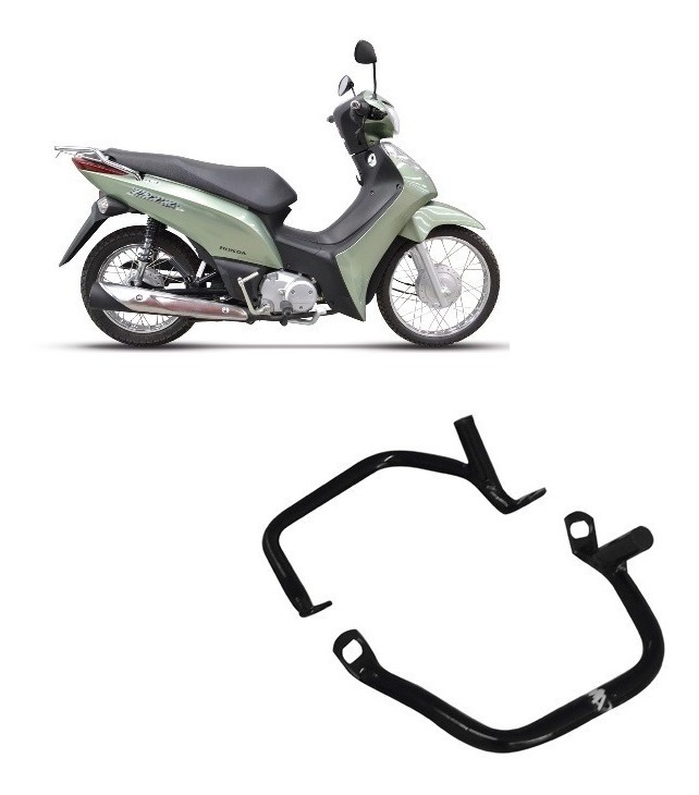 ALCA TRASEIRA PRETA MODELO ORIGINAL BIZ125 2006 A 2010