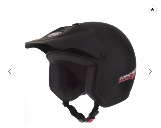 CAPACETE TORK LIBERTY N56 PRETO FOSCO