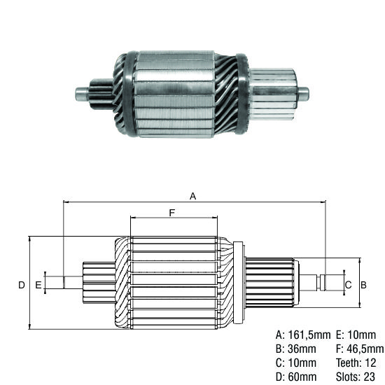 INDUZIDO MOTOR PARTIDA