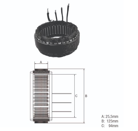 ESTATOR ALTERNADOR