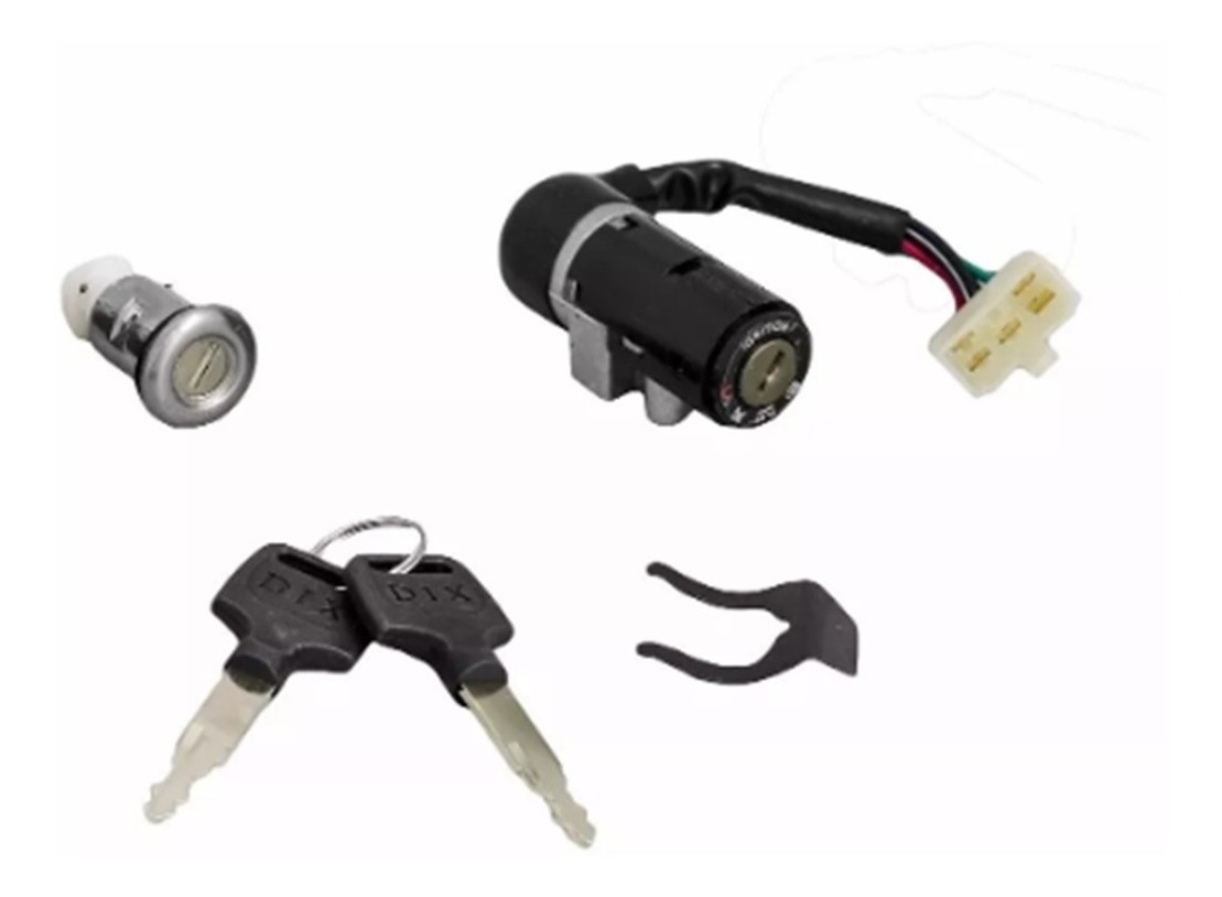 KIT CHAVE IGNICAO TRAVA BANCO BIZ100 1998 A 2005