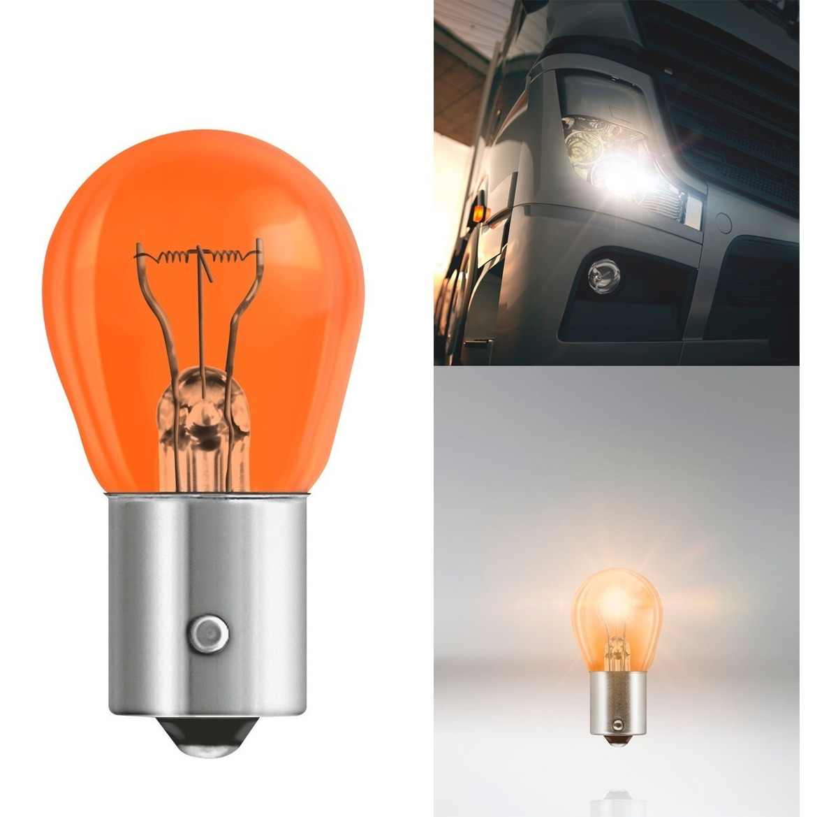LAMPADA 1141 21W/24V AMARELA