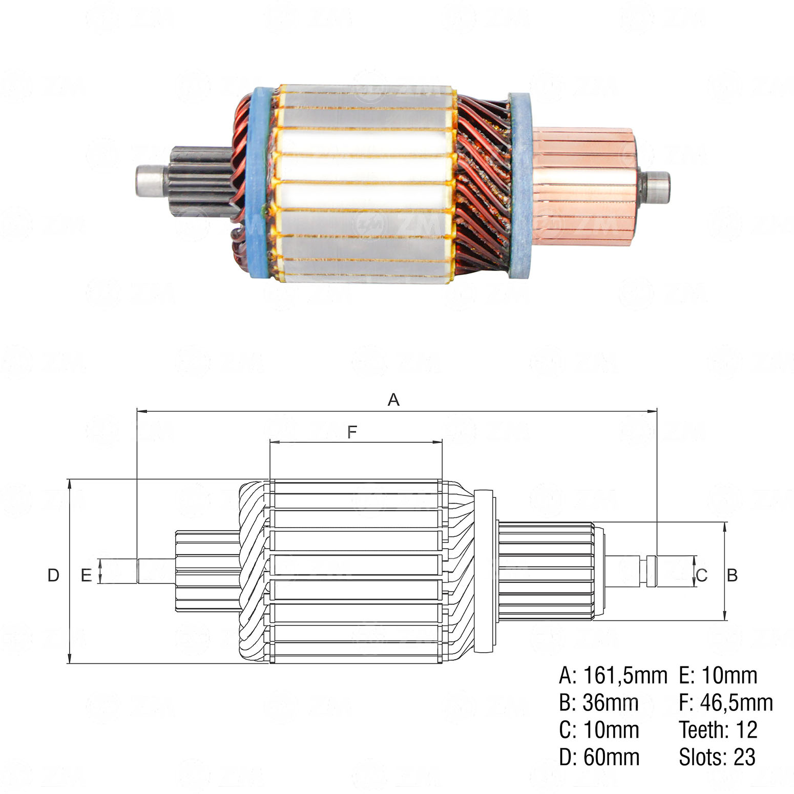INDUZIDO MOTOR PARTIDA