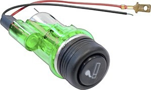 ACENDEDOR CIGARRO UNIVERSAL 12V VERDE