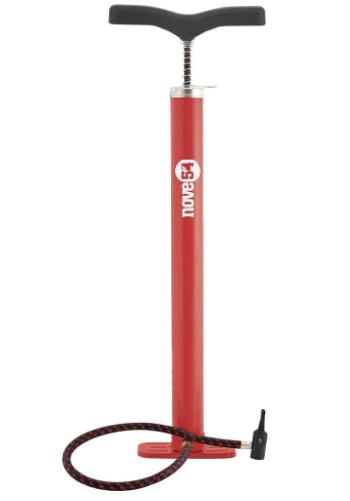 BOMBA AR ENCHER ACO PRETA C/VARETA BICICLETA TAMANHO 500X38MM