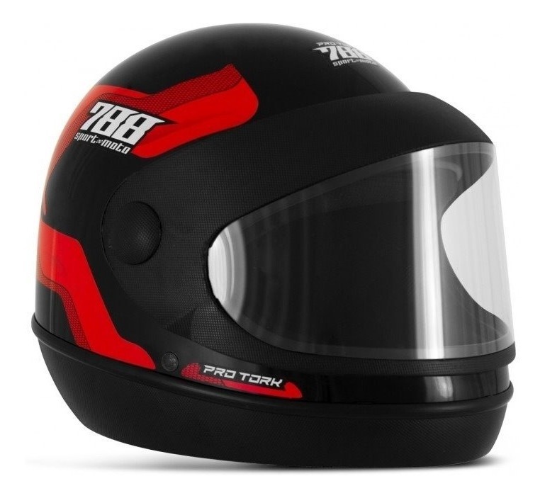 CAPACETE SM 788 AUT PROTORK N60 PRETO/VE