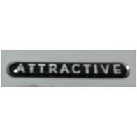 EMBLEMA (ATTRACTIVE) PRETO/CROMADO