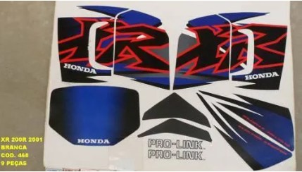 JG FAIXA BRANCA XR200 BRANCA 2001