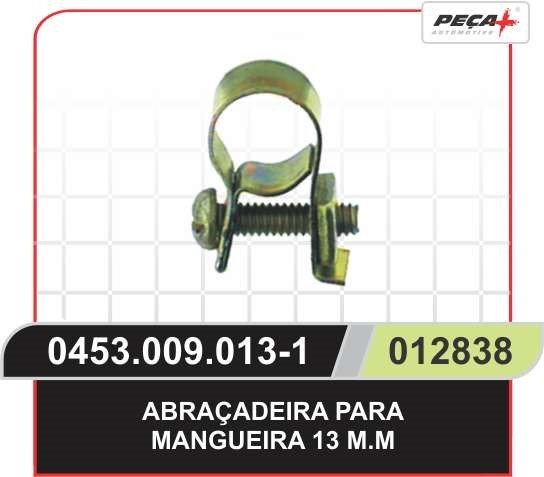 ABRACADEIRA MANGUEIRA COMBUSTIVEL 13MM