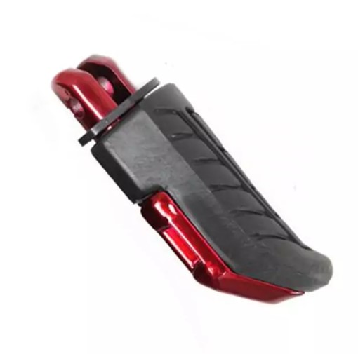 PEDALEIRA TRASEIRA ESQUERDA VERMELHA CB/TWISTER 250 2016> TITAN/FAN 160