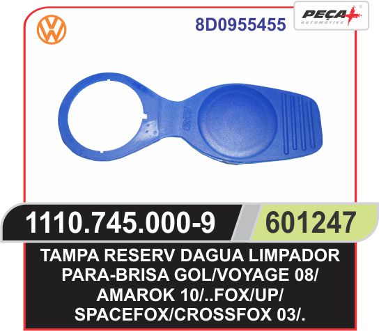 TAMPA RESERVATORIO LIMPADOR PARABRISA