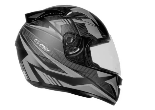 CAPACETE SPARK JET N61 PRETO/PRATA