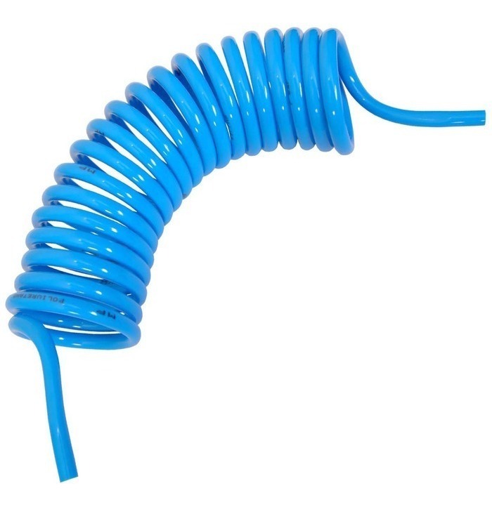 MANGUEIRA ESPIRAL NYLON AZUL S/TERMINAL