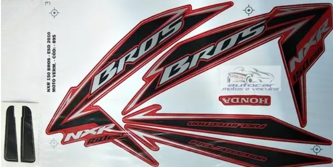 JG FAIXA VERMELHO  BROS150 ESD 10