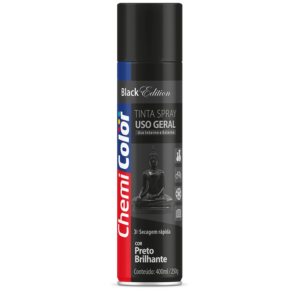 TINTA SPRAY PRETO FOSCO 350ML