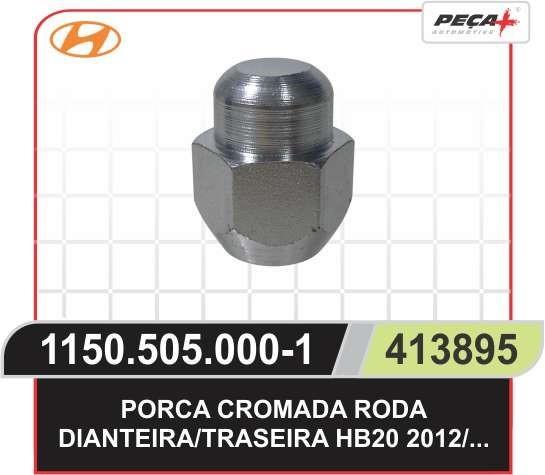 PORCA RODA CROMADA
