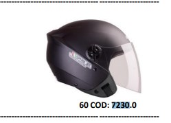 CAPACETE SPARK JET SOLID PRETO FOSCO N60