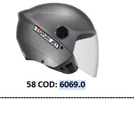 CAPACETE SPARK JET SOLID BRANCO N56