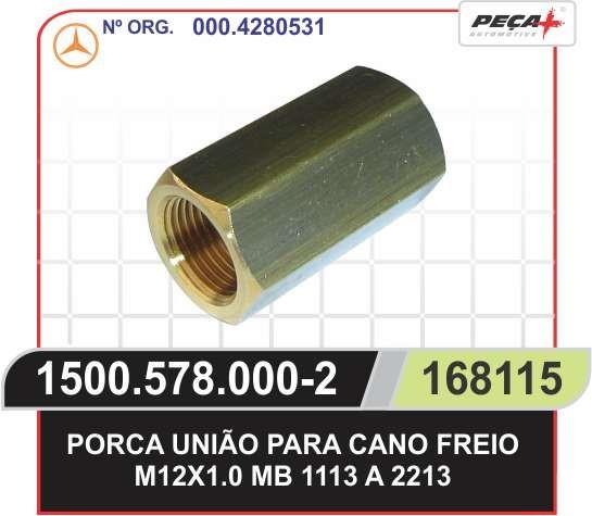 PORCA UNIAO TUBO FREIO HIDRAULICO  12X1,0